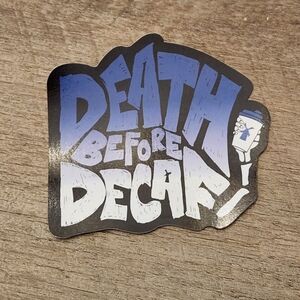 Death Before Decaf Dutch Bros Sticker